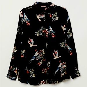 Floral Bird Blouse